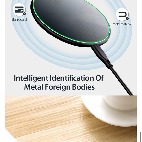 15W Wireless Charger, compatible with iPhone and Samsung - Picture 4 of 4